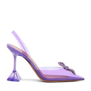 Amina Muaddi Lavender Heels